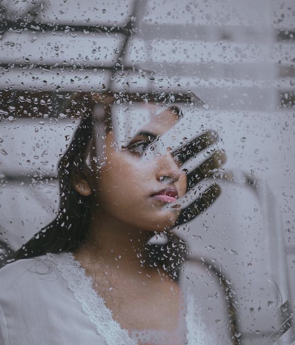 Person finding a moment of calm and focus through movement.